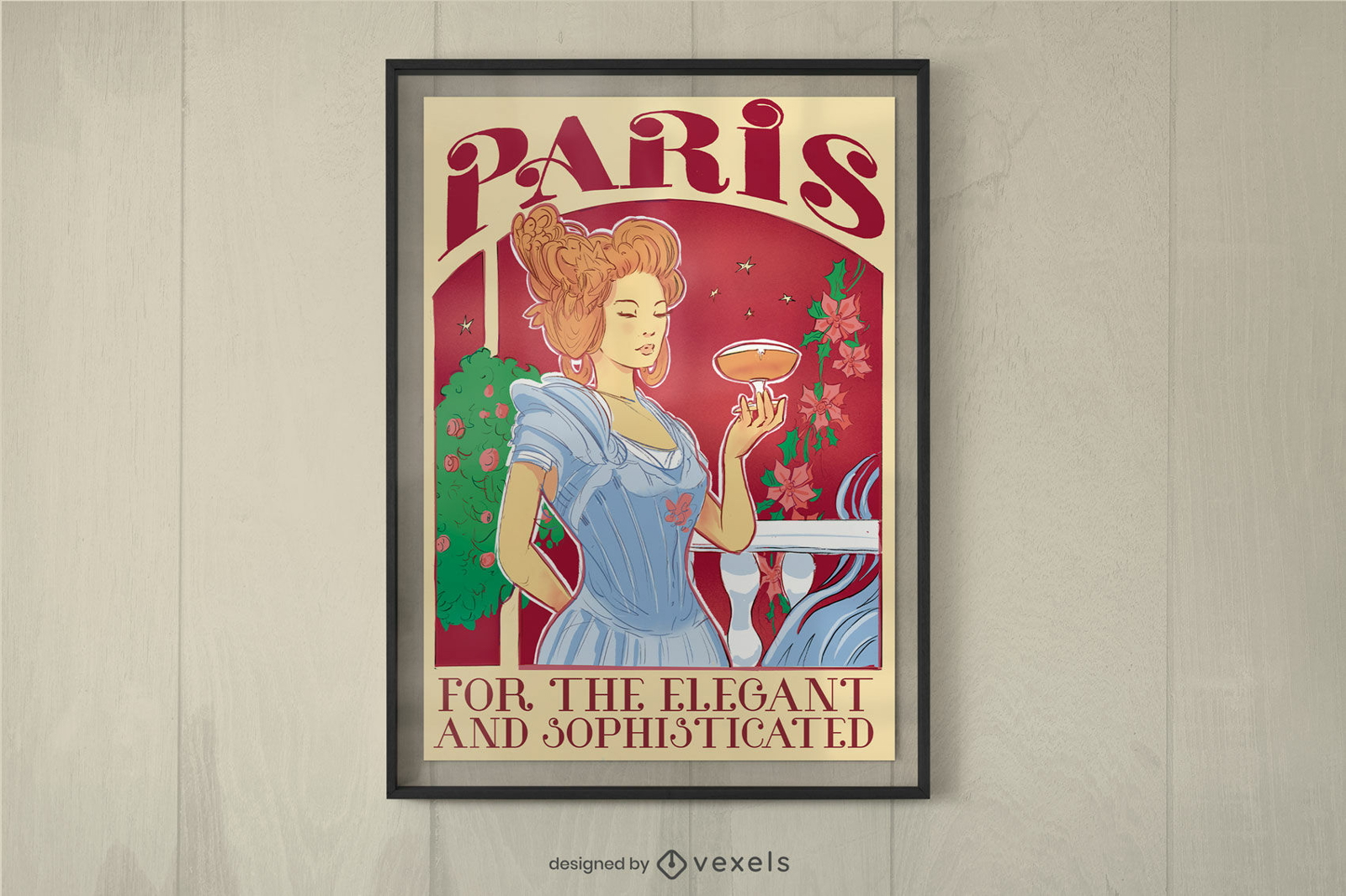 Vintage Paris poster design