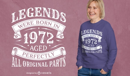 Legends were born t-shirt design
