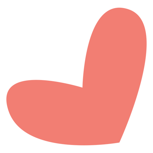 Pink heart shaped icon PNG Design