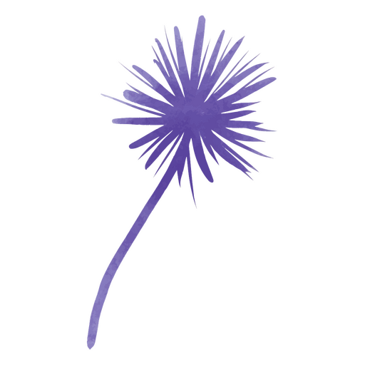 Purple dandelion watercolor PNG Design