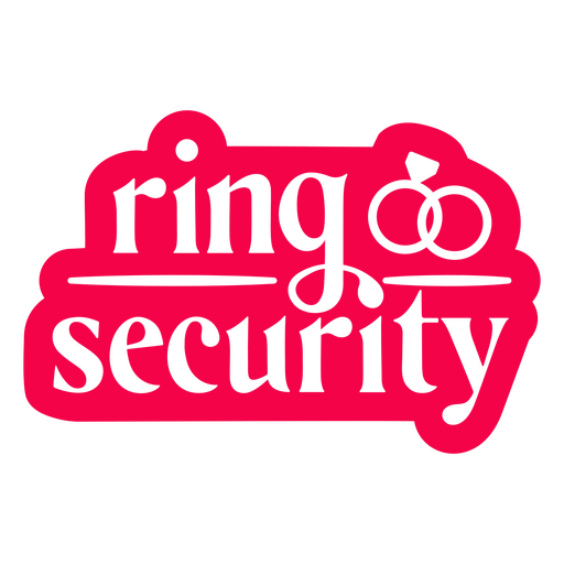 Ring security wedding cut out quote