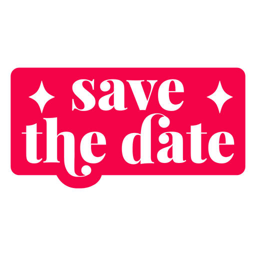 Save the date wedding cut out quote PNG Design