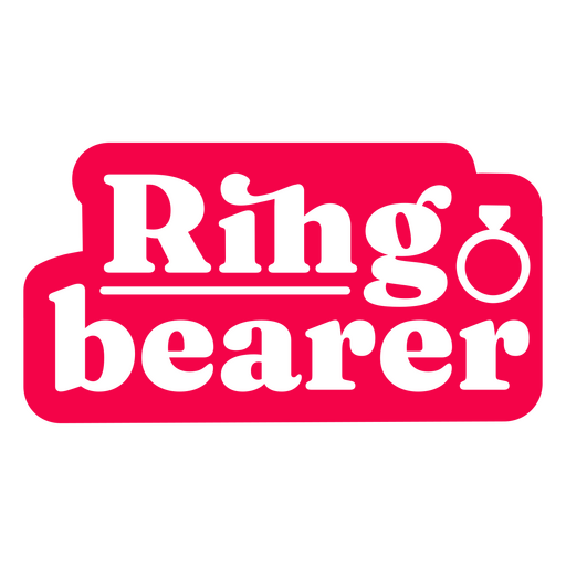 Ringträger Hochzeit Zitat ausgeschnitten PNG-Design