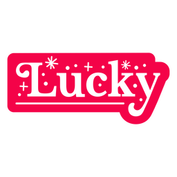 Lucky wedding cut out quote PNG Design