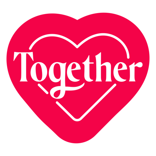 Together wedding cut out quote