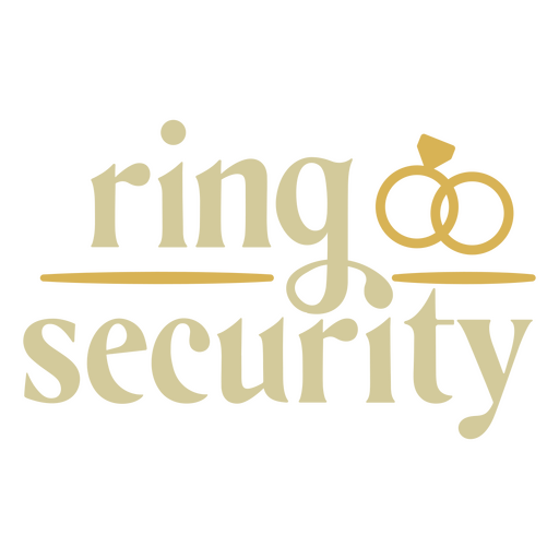 Wedding ring security quote sentiment PNG Design