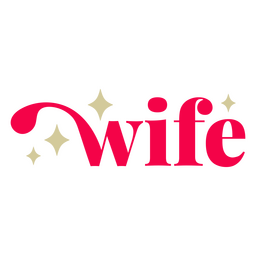Sentimiento de cita de esposa de boda Diseño PNG