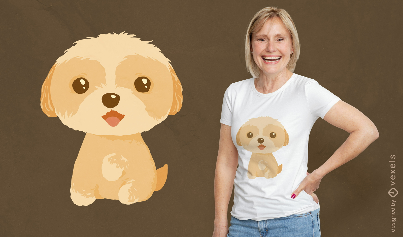 Diseño de camiseta de perro Maltipoo
