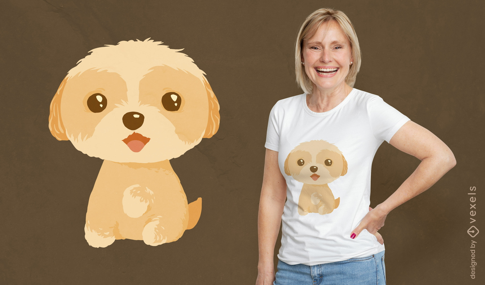 Dise?o de camiseta de perro Maltipoo