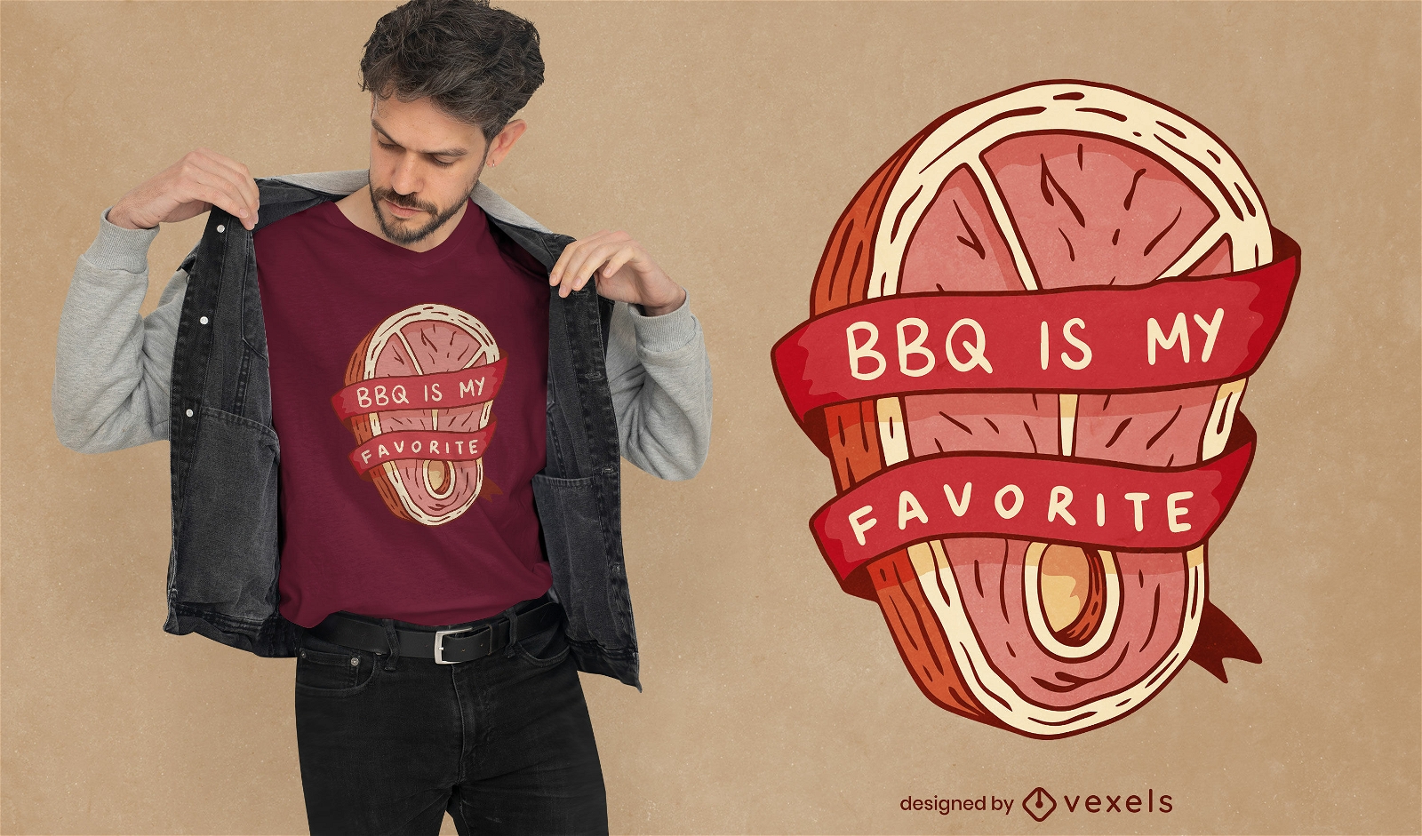 BBQ quote t-shirt design