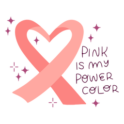 Cita de cinta rosa de concientización sobre el cáncer de mama