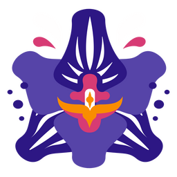 Orchid bulb flat PNG Design
