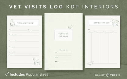 Log de visitas do veterinário kdp design de interiores