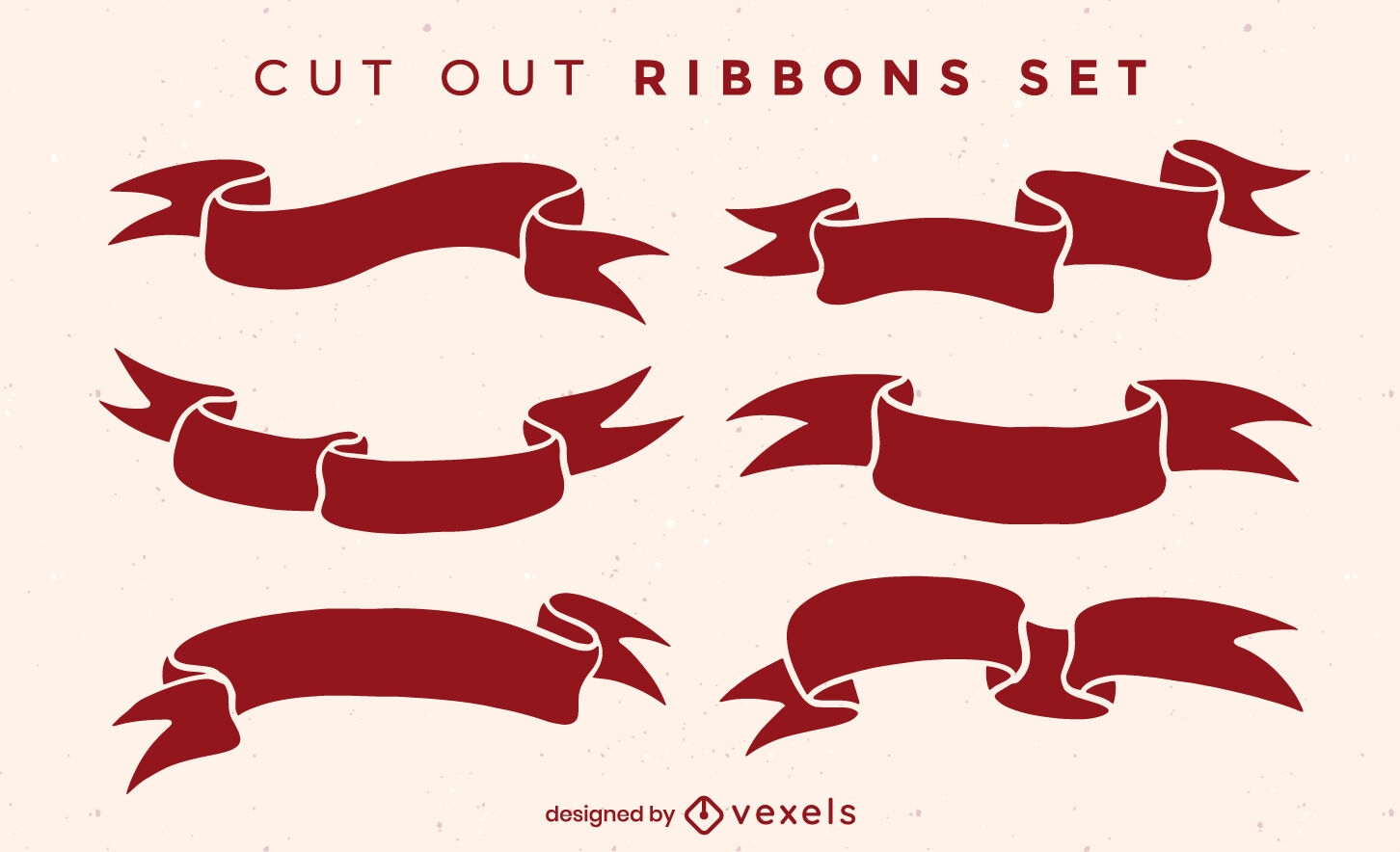 Cut our red ribbons set design