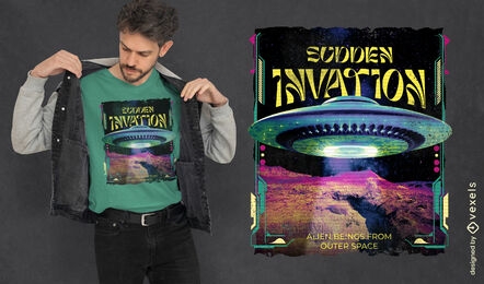 UFO-Alien-Invations-T-Shirt-Design
