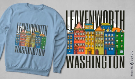Diseño de camiseta Leavenworth Washington