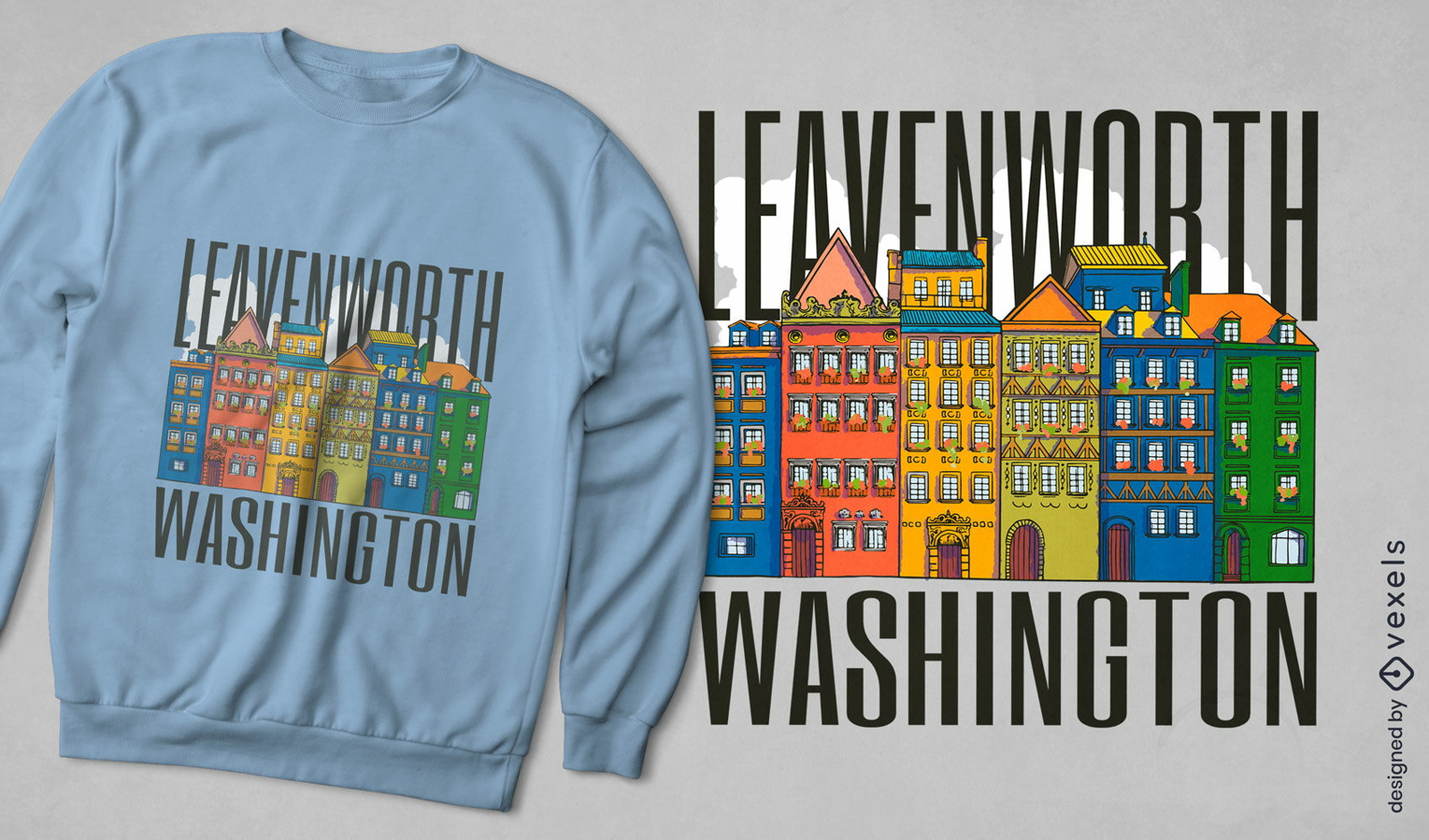 Design de camiseta Leavenworth Washington