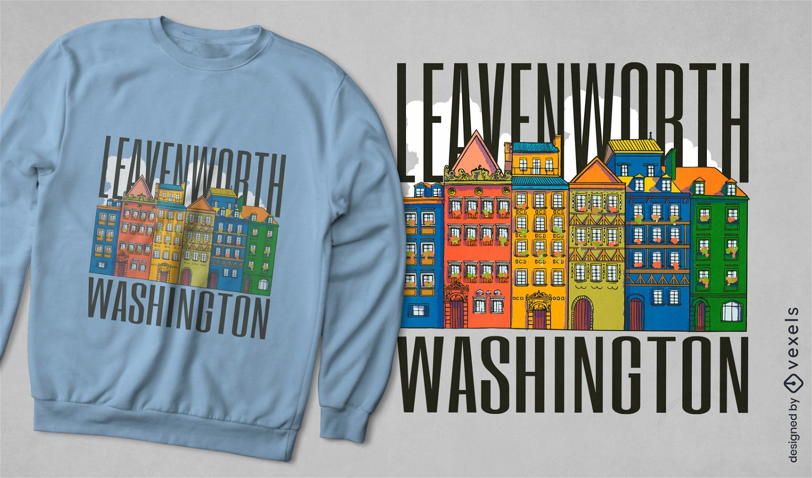 Dise?o de camiseta Leavenworth Washington