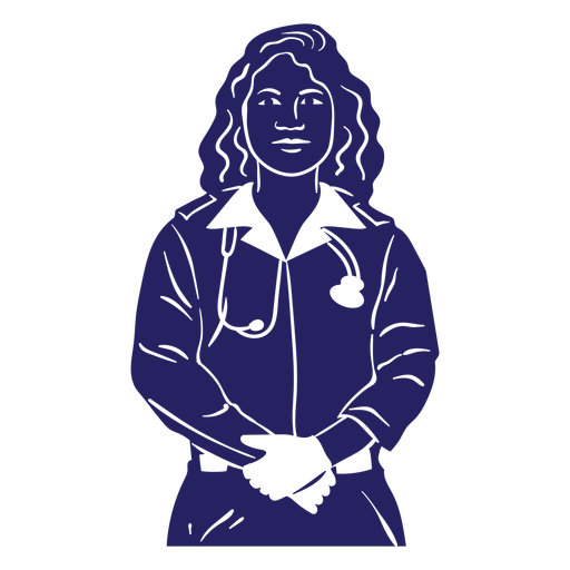 Doctor cut out woman PNG Design