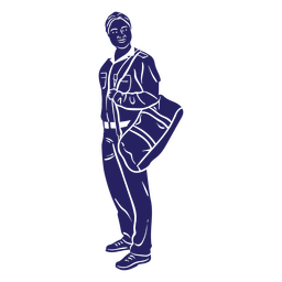 Doctor cut out man standing PNG Design