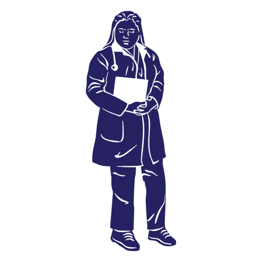 Doctor standing cut out PNG Design