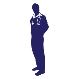 Doctors silhouette standing PNG Design Transparent PNG