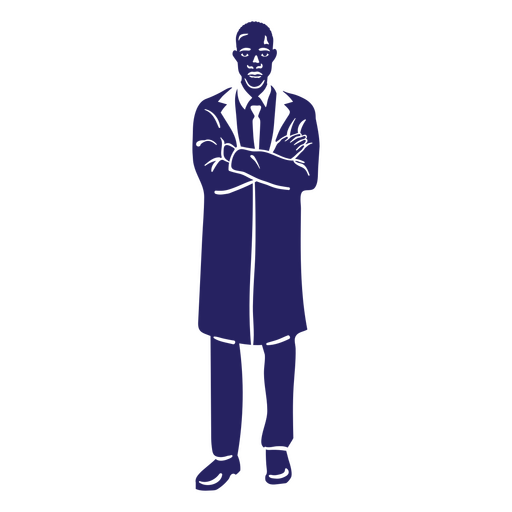 Doctors cut out man standing PNG Design