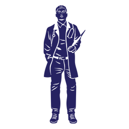Ärzte schneiden stehend aus PNG-Design