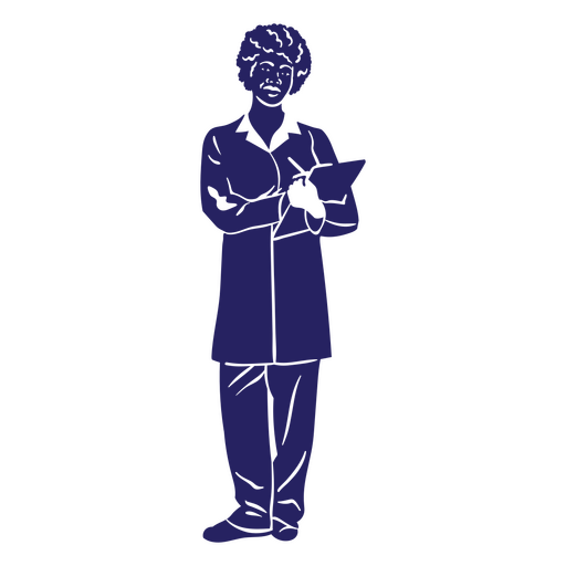 Doctors cut out woman standing PNG Design