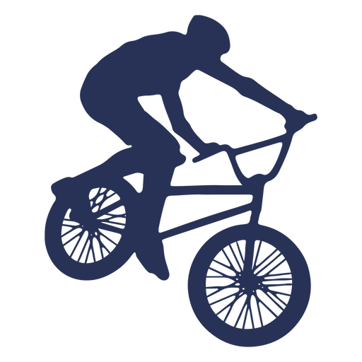 Bmx-Silhouette-Jungenreiten PNG-Design