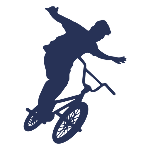 BMX-Silhouette-Fahrrad PNG-Design