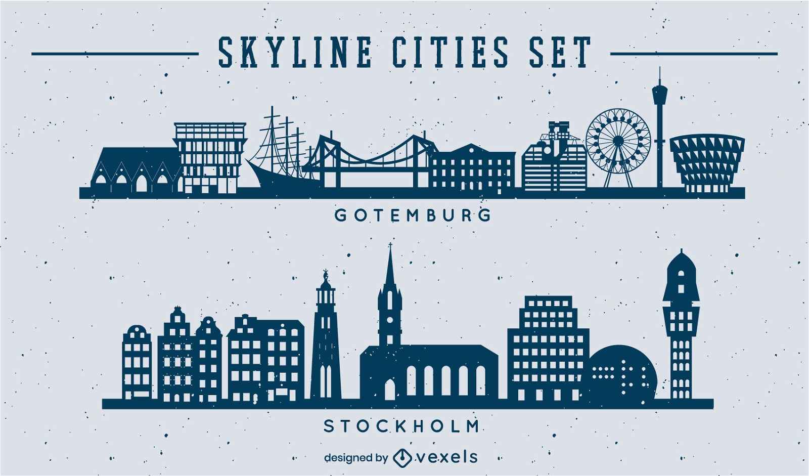 Skyline cities set