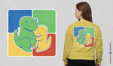 Autism awareness dinosaurs t-shirt design
