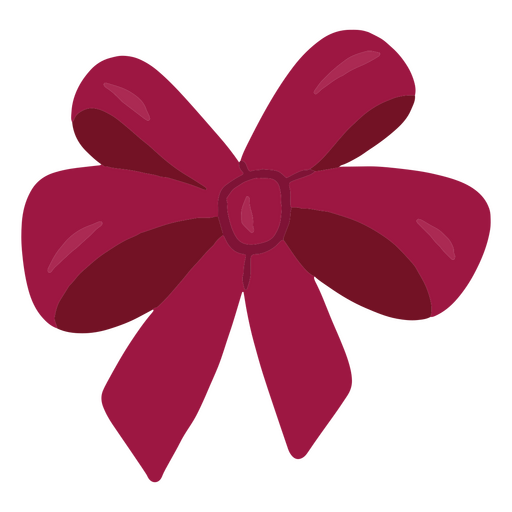 Bow glossy red PNG Design