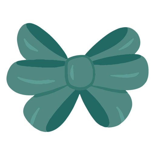 Bow glossy green PNG Design