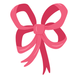 Bow glossy pink PNG Design