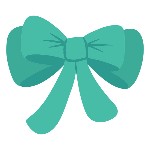 Bowtie glossy green PNG Design