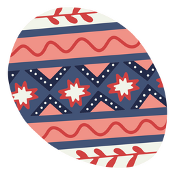 Patrón plano de huevos Pysanky Diseño PNG