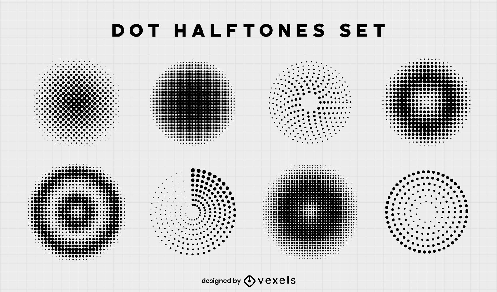 Dot halftones set
