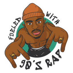 90's graffiti style lettering PNG Design