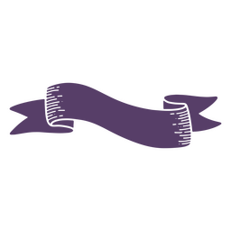 Cinta cortada morada Diseño PNG