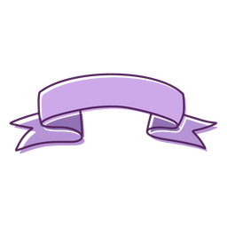 Purple ribbon color stroke PNG Design
