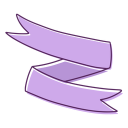 Ribbon Purple Color Stroke PNG & SVG Design For T-Shirts