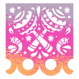 Cinco de mayo maracas papel picado PNG Design