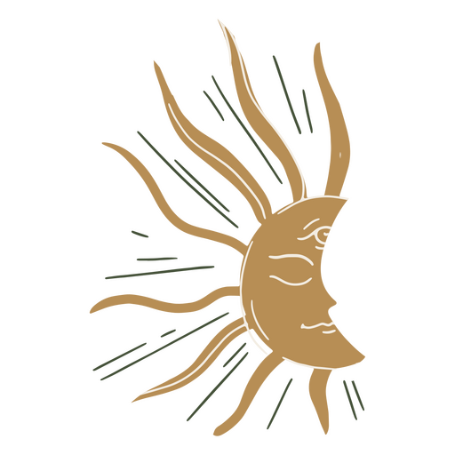 Icono de sol cinco de mayo Diseño PNG