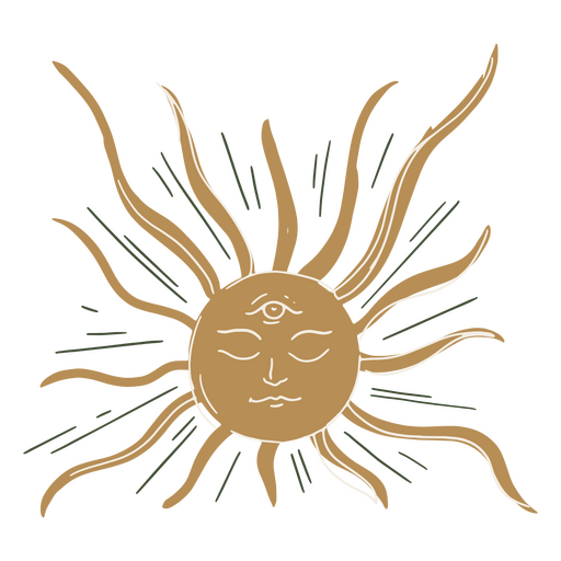 Icono de sol de vacaciones de cinco de mayo Diseño PNG