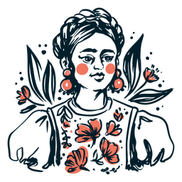 Cinco de mayo flor mulher pessoas Desenho PNG