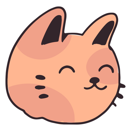 Design PNG E SVG De Kawaii Gato Plano Para Camisetas