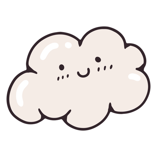 Self esteem cloud cute icon PNG Design