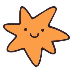Lindo icono de estrella de autoestima Diseño PNG